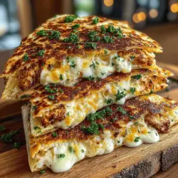 Mini Chicken Alfredo Tortilla Melts Recipe