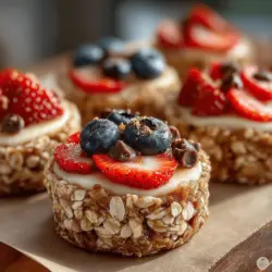 In the quest for healthy snack options that appeal to both kids and adults, frozen banana oatmeal sandwich coins emerge as a delightful solution. This recipe combines the natural sweetness of ripe bananas with the hearty goodness of rolled oats, creating a snack that is not only nourishing but also incredibly satisfying. The creamy texture of the banana filling paired with the chewy oats results in a treat that is both flavorful and enjoyable. As a bonus, these sandwich coins can be customized to suit various dietary preferences, making them a versatile choice for families or individuals looking for a guilt-free snack.