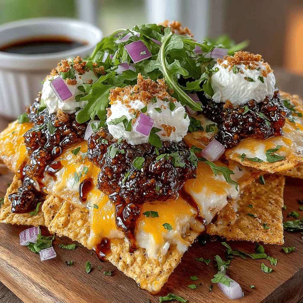 Nachos, a beloved snack and appetizer, have found their way into the hearts and stomachs of food lovers around the globe. Originating from Mexico, this versatile dish has evolved from its humble beginnings into a canvas for culinary creativity. Traditionally, nachos consist of tortilla chips topped with melted cheese, jalapeños, and various other toppings. However, the Fig Jam Nachos Supreme takes this classic treat to a whole new level by introducing a unique blend of sweet and savory flavors that promises to tantalize your taste buds.