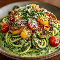 Zesty Zucchini Noodles with Creamy Avocado Sauce