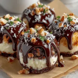 When it comes to making Frozen Chocolate Coconut Yogurt Rounds, consistency is key. To achieve the perfect size, aim for uniformity in your yogurt rounds; this ensures even freezing and makes for a more appealing presentation. Use a cookie scoop or a tablespoon to portion out the yogurt mixture. This will help you achieve rounds that are approximately 1 to 1.5 inches in diameter.