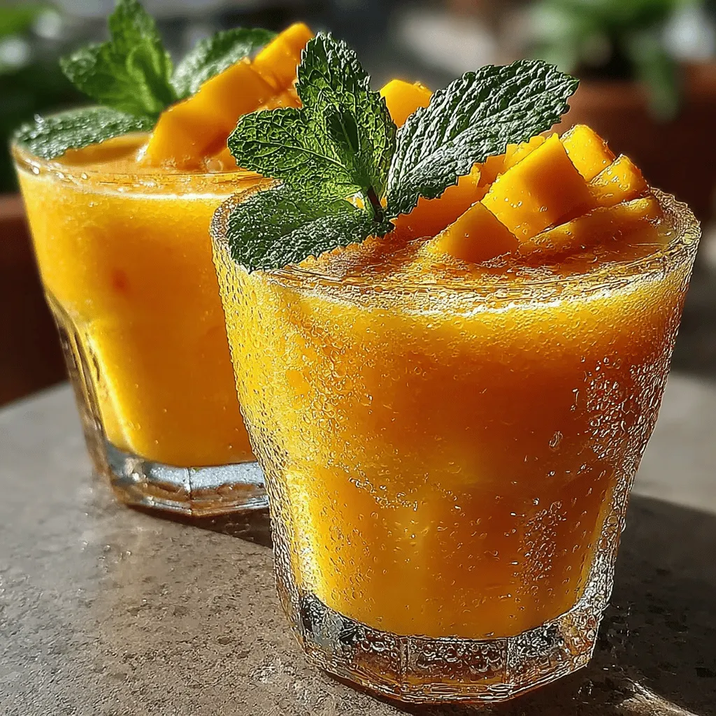To create the ultimate Tropical Paradise Frozen Mango Pineapple Smoothie, gather the following ingredients:
