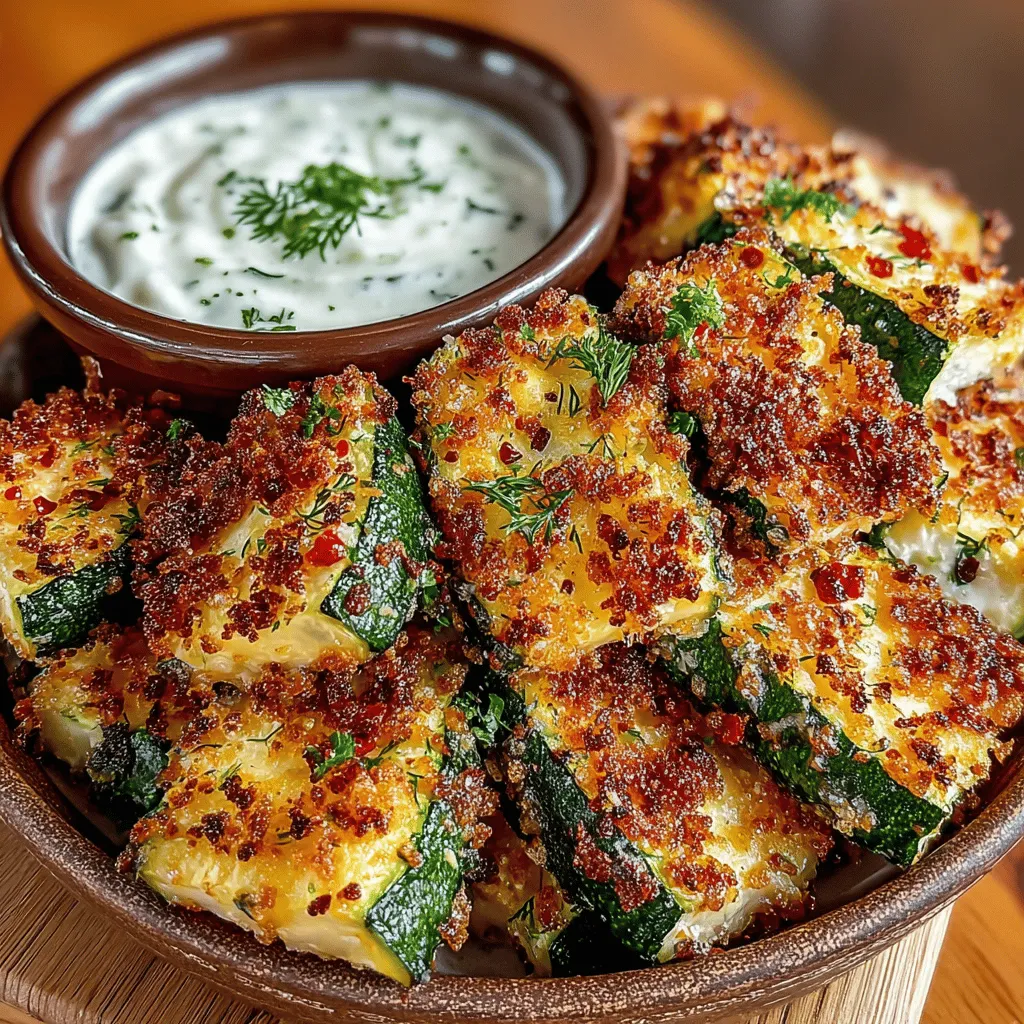 The Crunchy Zucchini Frenzy is more than just a snack; it's a celebration of flavor and nutrition. This dish features zucchini wedges that are expertly breaded and baked to achieve a golden, crunchy exterior, while retaining a tender interior. The result is a mouthwatering appetizer that is both satisfying and guilt-free.