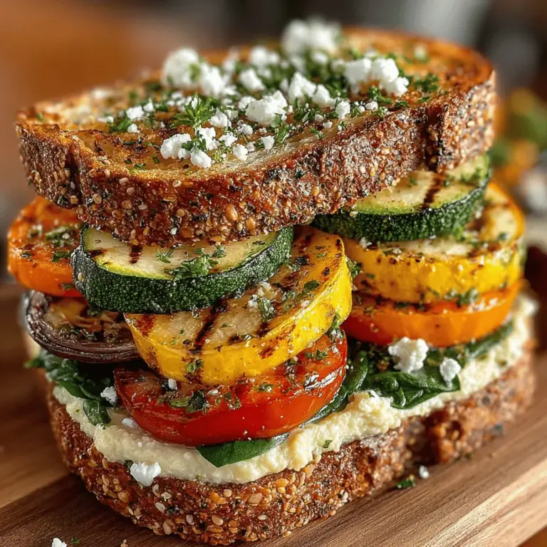In recent years, there has been a significant shift in the culinary landscape, with more individuals embracing vegetarian and plant-based diets. This trend reflects a growing awareness of the environmental benefits of reducing meat consumption, as well as the health advantages associated with a diet rich in fruits, vegetables, whole grains, and legumes. Among the myriad of delicious vegetarian options available, the Grilled Veggie Hummus Sandwich stands out as a delightful and nutritious choice for lunch or dinner. This sandwich not only satisfies cravings but also provides a powerhouse of nutrients, making it an ideal meal for anyone looking to incorporate more plant-based foods into their diet.