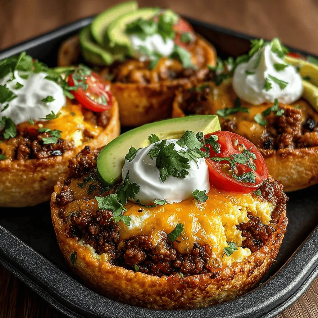 In the world of breakfast, variety is key to keeping your mornings exciting and satisfying. For those seeking a new and innovative way to enjoy breakfast, Mini Breakfast Tacos baked in a muffin tin offer a delightful solution. These bite-sized treats elegantly combine the classic flavors of breakfast sausage, eggs, and cheese, all nestled within a crispy tortilla shell. Whether you are rushing out the door or hosting a leisurely brunch, these mini tacos are not only easy to prepare but also customizable to cater to everyone's tastes.