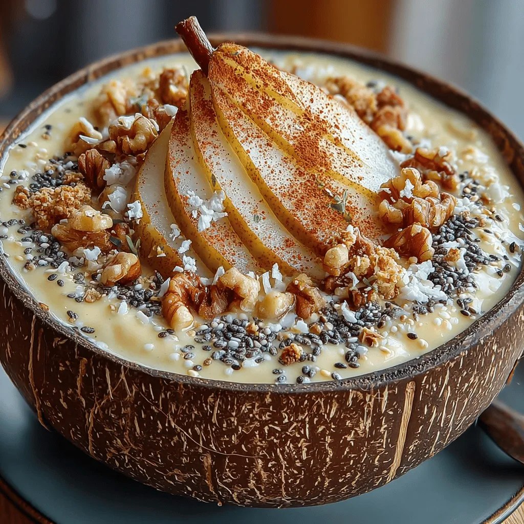 Smoothie bowls have rapidly gained popularity as a versatile and healthful meal option, appealing to those looking to kickstart their day with a nutrient-packed breakfast or seeking a refreshing snack. These colorful bowls are not only visually appealing but also fully customizable, allowing for a variety of ingredients to suit individual tastes and dietary preferences. One standout creation in the world of smoothie bowls is the Cinnamon Pear Smoothie Bowl—a delightful combination of sweet, creamy, and spiced flavors that takes your taste buds on a journey while delivering numerous health benefits.