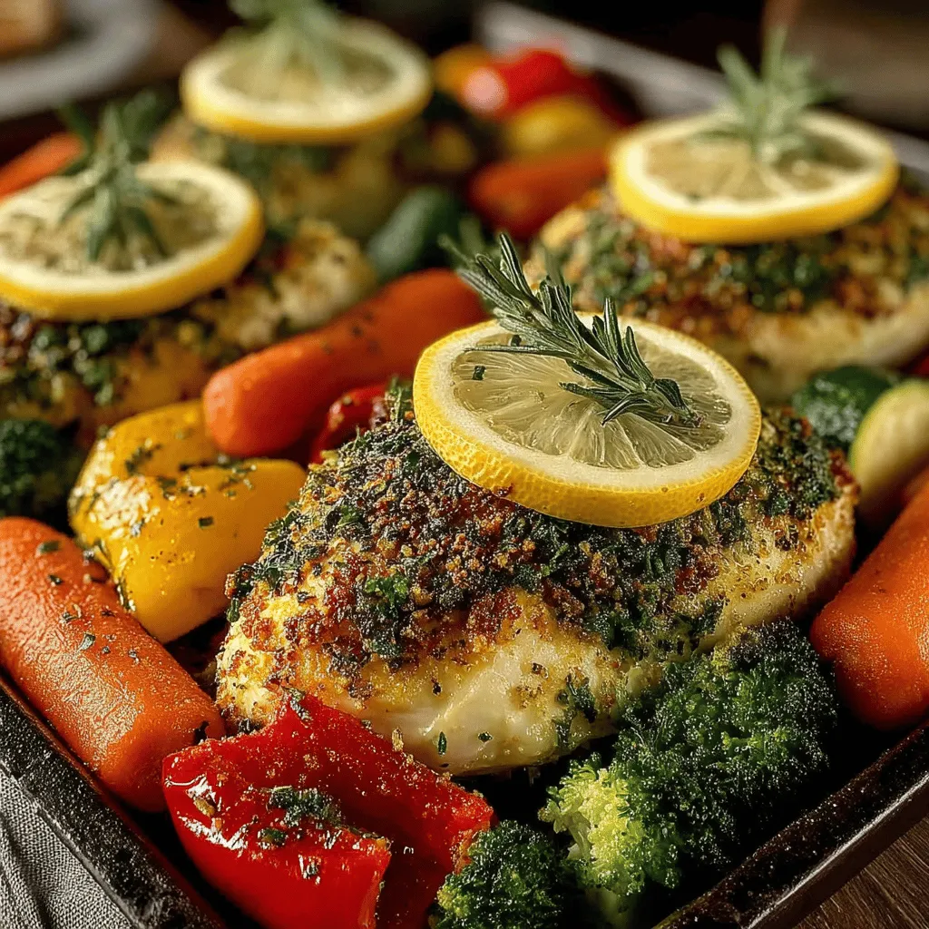 In the bustling world of meal preparation, finding recipes that combine flavor, convenience, and health can often feel like a daunting task. Enter the Citrusy Herb Delight: Sheet Pan Lemon Herb Chicken & Veggies, a dish that not only tantalizes the taste buds but also aligns with the fast-paced lifestyles of busy individuals and families. This recipe marries the bright, zesty flavors of lemon with the fresh, aromatic qualities of herbs, resulting in a meal that's as delightful to eat as it is simple to prepare.