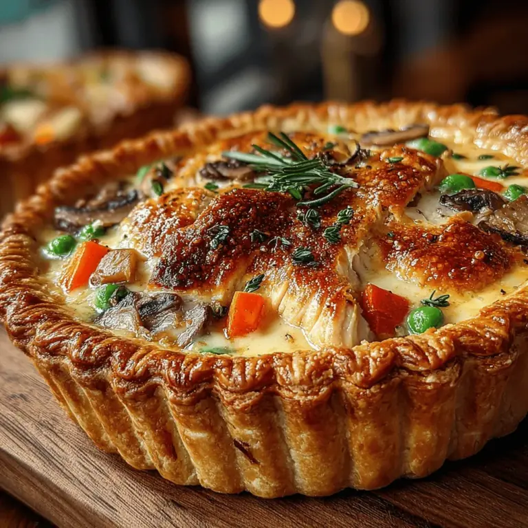 When the chill of autumn settles in, or a winter storm blankets the ground in white, there’s nothing quite like the comforting embrace of a warm pot pie. This classic dish, with its flaky crust and savory filling, has long been a staple in homes across the globe. The aroma of a Cozy Chicken and Mushroom Pot Pie wafting through the kitchen is enough to evoke feelings of nostalgia, warmth, and satisfaction. It’s the type of meal that brings friends and family together, offering not just nourishment but also a sense of belonging.