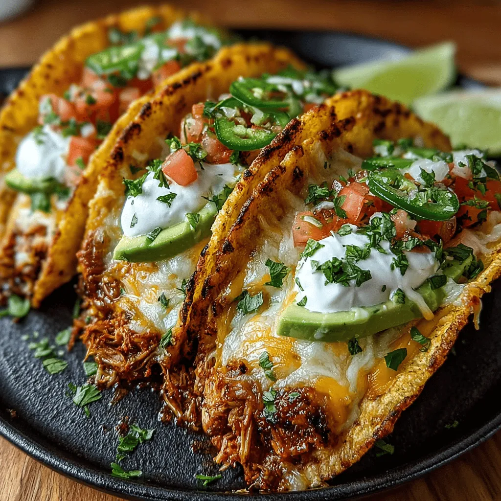 Hatch Chili Chicken Nacho Tacos are a tantalizing twist on traditional tacos, perfectly blending the bold flavors of Southwestern cuisine with the beloved concept of nachos. This dish showcases the exciting combination of tender, marinated chicken infused with the vibrant, smoky heat of Hatch green chilies, all served in a crispy taco shell and loaded with your favorite nacho toppings. Whether you're hosting a casual gathering, celebrating a game day, or simply satisfying your taco cravings, these nacho tacos promise to impress with both their presentation and flavor.
