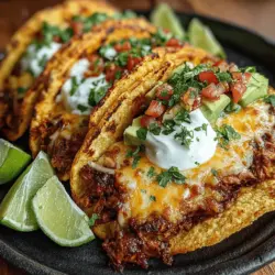 Hatch Chili Chicken Nacho Tacos are a tantalizing twist on traditional tacos, perfectly blending the bold flavors of Southwestern cuisine with the beloved concept of nachos. This dish showcases the exciting combination of tender, marinated chicken infused with the vibrant, smoky heat of Hatch green chilies, all served in a crispy taco shell and loaded with your favorite nacho toppings. Whether you're hosting a casual gathering, celebrating a game day, or simply satisfying your taco cravings, these nacho tacos promise to impress with both their presentation and flavor.
