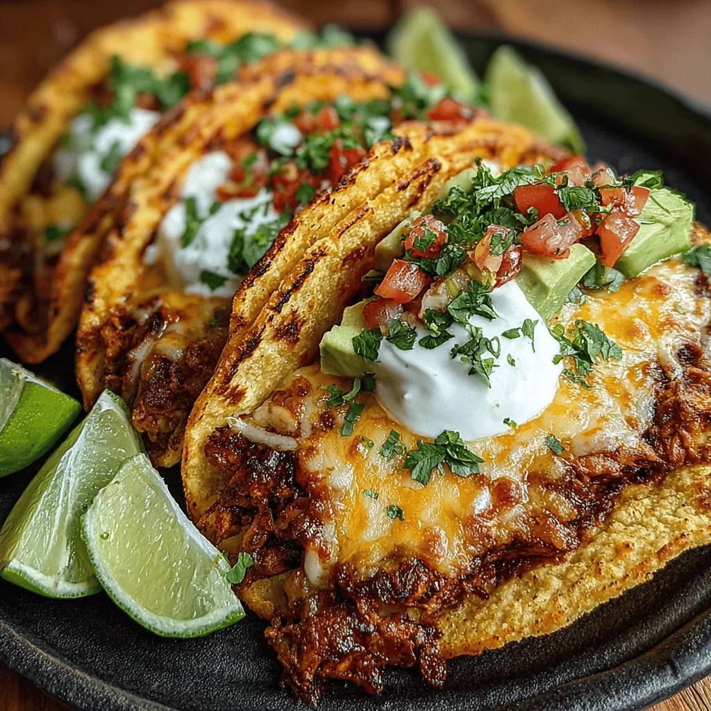 Hatch Chili Chicken Nacho Tacos are a tantalizing twist on traditional tacos, perfectly blending the bold flavors of Southwestern cuisine with the beloved concept of nachos. This dish showcases the exciting combination of tender, marinated chicken infused with the vibrant, smoky heat of Hatch green chilies, all served in a crispy taco shell and loaded with your favorite nacho toppings. Whether you're hosting a casual gathering, celebrating a game day, or simply satisfying your taco cravings, these nacho tacos promise to impress with both their presentation and flavor.