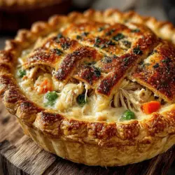 Delve into the comforting world of home-cooked meals with our Hearty Chicken Pot Pie Delight. This classic dish combines tender chicken, vibrant vegetables, and a creamy filling, all encased in a flaky pie crust. Perfect for family dinners or cozy gatherings, this recipe is not only delicious but also simple to make. The aroma of a freshly baked chicken pot pie wafting through your home is sure to evoke feelings of warmth and nostalgia, making it an ideal choice for any occasion. In this article, we will explore the origins of chicken pot pie, its nutritional benefits, a detailed step-by-step guide for preparation, and tips for serving.