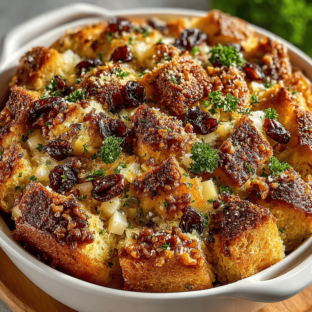 Stuffing is a cherished dish that has graced tables during the holiday season for centuries, weaving its way into the fabric of festive gatherings. Traditionally served alongside turkey or chicken, stuffing adds a delightful layer of flavor and texture to any meal. While many enjoy the classic bread-based stuffing, the Roasted Apple Sage Stuffing offers a unique twist that combines the sweet, crisp flavor of apples with the earthy notes of sage, creating a dish that is both comforting and sophisticated.