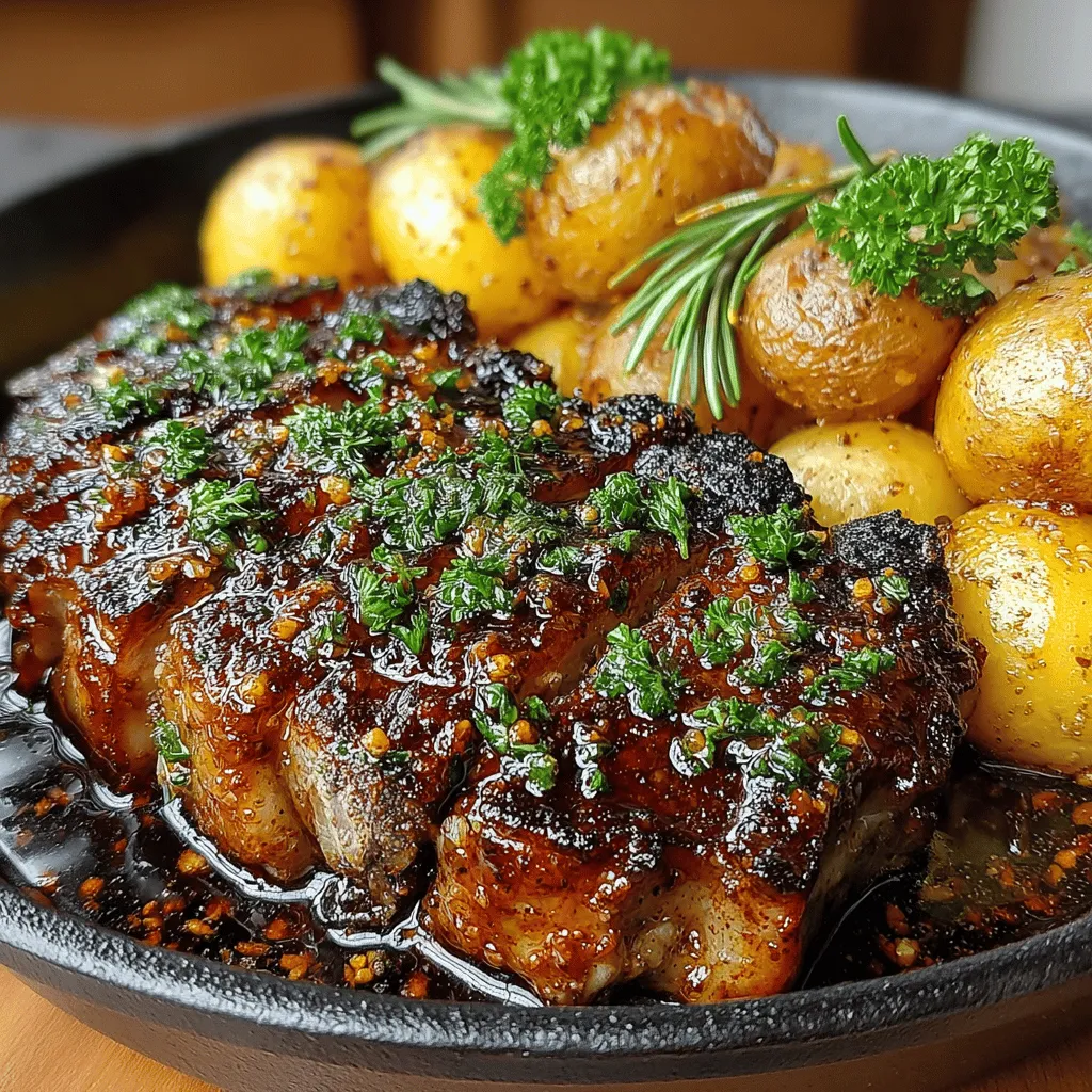 When it comes to culinary delights that strike the perfect balance between sweet and savory, few dishes can compete with honey garlic pork chops paired with crispy potatoes. This recipe showcases tender, juicy pork chops enveloped in a luscious honey garlic marinade, creating a symphony of flavors that both tantalizes the taste buds and warms the heart. The addition of crispy baby potatoes complements the dish beautifully, making it a hearty and satisfying meal that is perfect for family dinners or special occasions.