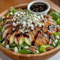 Explore the vibrant and refreshing world of salads with our Pear & Goat Cheese Salad with Candied Pecans. This delightful dish combines the sweetness of ripe pears, the creaminess of goat cheese, and the crunch of candied pecans, all tossed together with a tangy balsamic vinaigrette. Perfect as a starter or a light main course, this salad not only pleases the palate but also adds a colorful touch to your dining table.