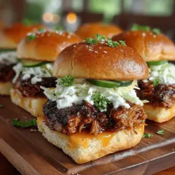 Smoky Sweet BBQ Pulled Pork Sandwiches