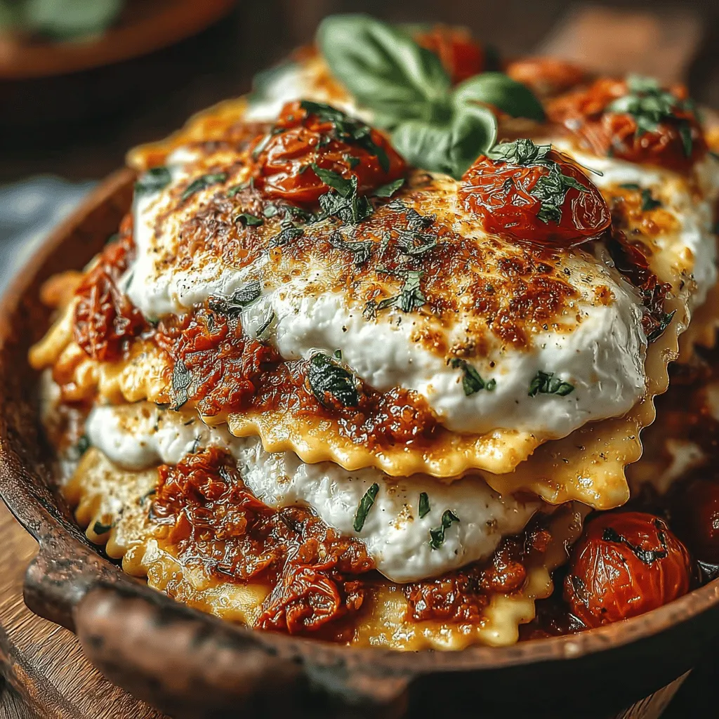 If you're searching for a dish that effortlessly combines convenience with gourmet appeal, look no further than the Sun-Dried Tomato & Spinach Ravioli Bake. This recipe embodies the perfect balance of rich flavors and wholesome ingredients, making it an ideal choice for both a quick weeknight dinner and a cozy gathering with friends and family. With layers of cheesy goodness, vibrant vegetables, and a luscious marinara sauce, this ravioli bake is not just a meal—it's an experience that will surely impress everyone at your dinner table.