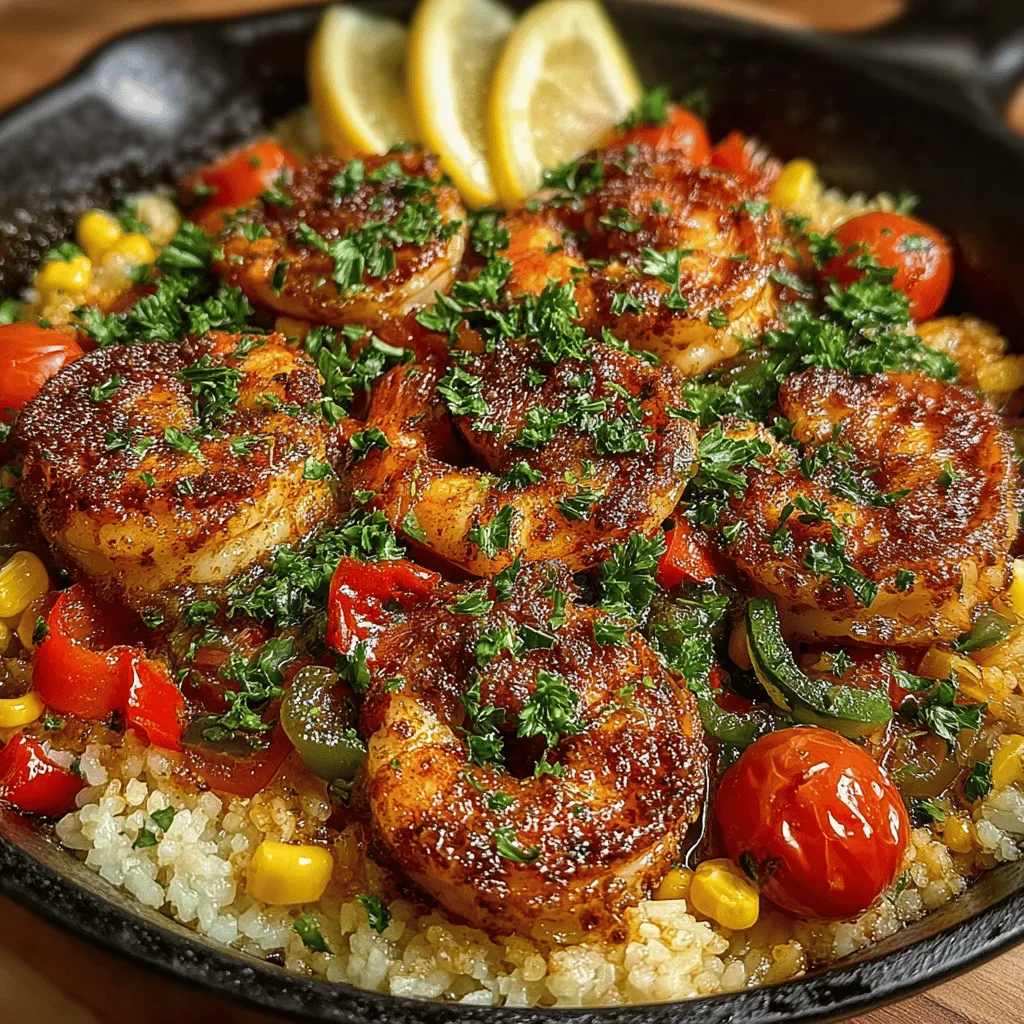 In the fast-paced world we live in today, finding time to cook a delicious meal can often feel like a daunting task. Enter the Spicy One-Pan Cajun Shrimp and Rice Skillet, a dish that combines convenience with mouthwatering flavors, making it a perfect choice for busy weeknights. This recipe not only brings together the robust and zesty essence of Cajun cuisine but also offers a delightful one-pan cooking experience, minimizing cleanup and maximizing flavor.