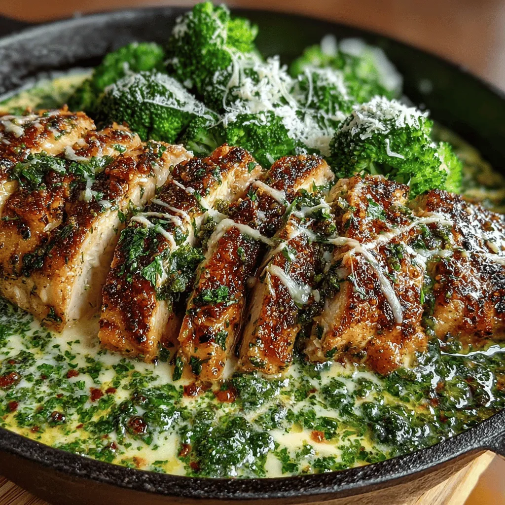 To achieve the perfect flavor and texture in your Creamy Garlic Chicken and Broccoli Skillet, the sautéing process is crucial. Start by heating a tablespoon of olive oil in a large skillet over medium-high heat. When the oil is hot, carefully add the chicken pieces in a single layer, ensuring not to overcrowd the pan. Overcrowding can lead to steaming rather than browning, so it’s better to work in batches if necessary.