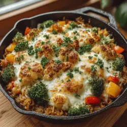 Cheesy Veggie Delight Rice Casserole