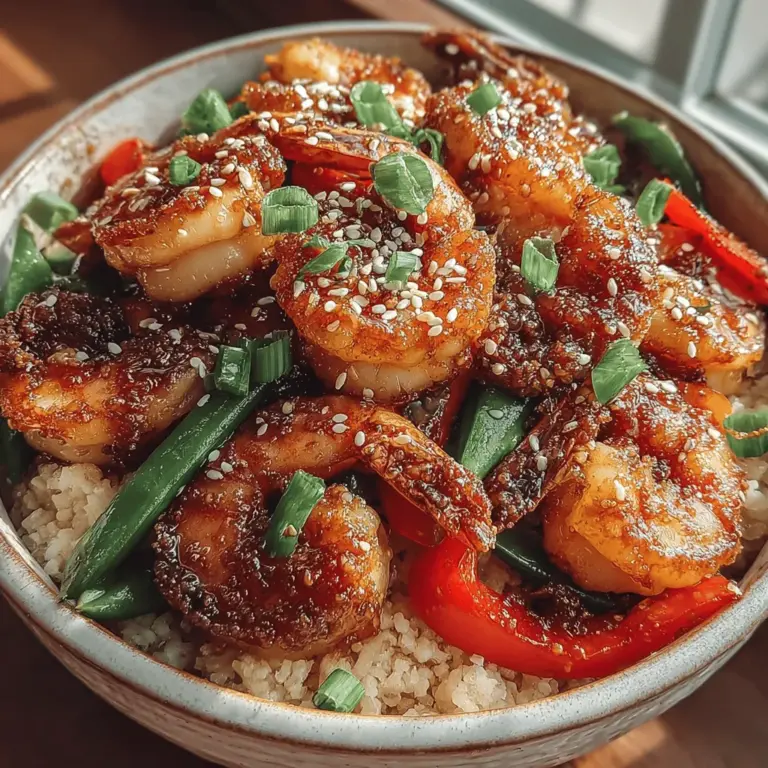 When it comes to crafting a meal that is both nutritious and visually appealing, few dishes can compete with Sweet and Savory Honey Garlic Shrimp Bowls. This dish combines succulent shrimp with a delightful blend of flavors, creating a harmonious balance that is sure to tantalize your taste buds. The combination of sweet honey, savory garlic, and fresh vegetables creates a vibrant and satisfying meal that is equally perfect for weeknight dinners or special occasions.