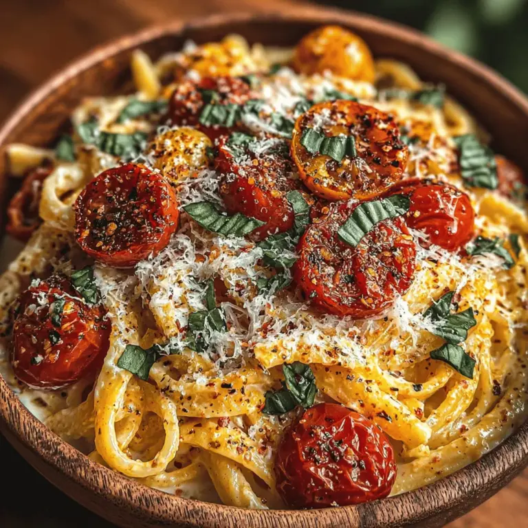 In the realm of comfort food, few dishes can rival the rich, satisfying experience of creamy tomato basil pasta. This delightful recipe combines the sweetness of cherry tomatoes, the fragrant aroma of fresh basil, and the luxurious texture of heavy cream, making it a standout choice for both weeknight dinners and special occasions. The marriage of these ingredients results in a dish that is not only visually appealing but also tantalizing to the palate. Whether you're a novice cook or an experienced chef, this dish is simple to prepare and sure to impress.