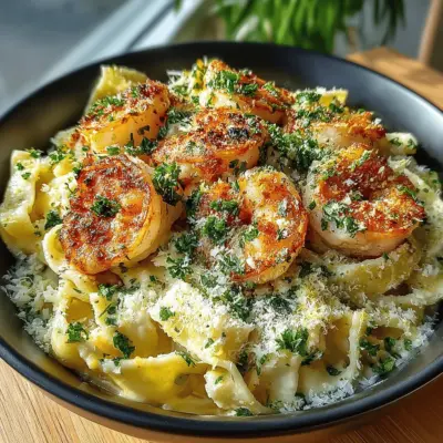Creamy Garlic Shrimp Pasta Recipe