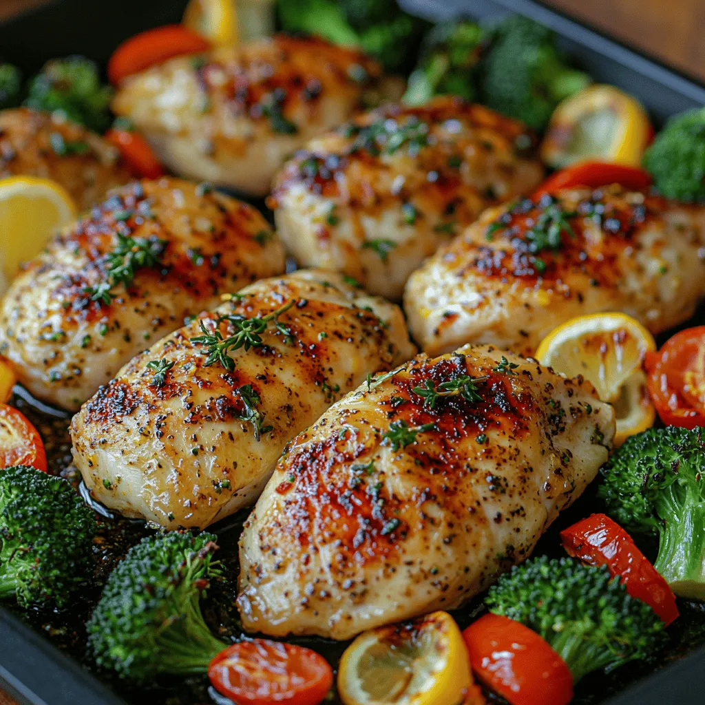 When it comes to quick and satisfying meals, few dishes can rival the appeal of Zesty One-Pan Lemon Garlic Chicken & Veggies. This delightful recipe combines tender chicken, vibrant vegetables, and a tangy lemon-garlic marinade that elevates the dish to new heights. Not only is it a feast for the taste buds, but it also presents an attractive, colorful plate that brings a burst of freshness to your dining experience. Perfect for any weeknight dinner, this dish stands out as a go-to option for busy individuals and families looking for a flavorful yet uncomplicated meal.