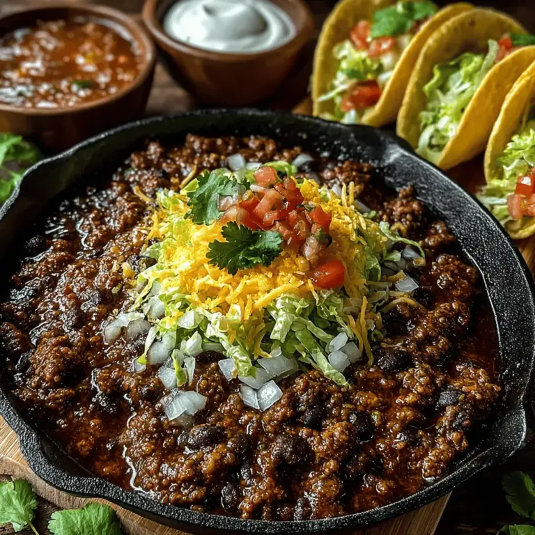 Taco nights have become a cherished tradition in many households, serving as a delightful way to gather friends and family around the dinner table. The appeal lies not only in the bold flavors and colorful ingredients but also in the interactive experience each taco night brings. "Taco Fiesta Night" is more than just a meal; it's an event that encourages creativity and customization, allowing everyone to craft their own perfect taco. This guide will walk you through the process of creating mouthwatering tacos, featuring a savory ground beef and black bean filling, while providing insights into ingredients, cooking techniques, and presentation tips. Let’s dive into the vibrant world of taco making and elevate your next taco night!