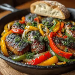 Roasting is a cooking method that not only enhances the flavors of the ingredients but also transforms their textures. In the case of our Sizzlin' Sausage & Peppers Medley, the roasting process is vital. As the sausage cooks, it releases its savory juices, which mingle with the vibrant colors and flavors of the peppers and onions. The high heat of the oven causes the edges of the vegetables to brown, creating a delightful contrast of textures.