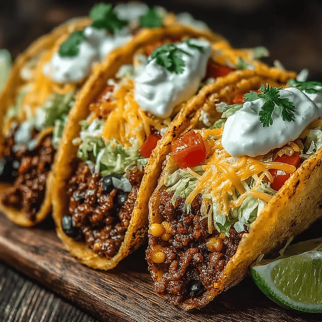 When preparing your Spicy Beef & Bean Taco Delight, achieving the perfect sauté is crucial for developing rich flavors. Begin by heating a large, heavy-bottomed skillet over medium-high heat. This type of skillet retains heat well and helps to achieve a nice browning effect on the beef. Once the skillet is hot, add a tablespoon of olive oil to coat the bottom of the pan. Allow the oil to heat for a few seconds before adding your diced onions and minced garlic.