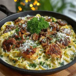 One-Pot Creamy Mushroom Pasta Delight