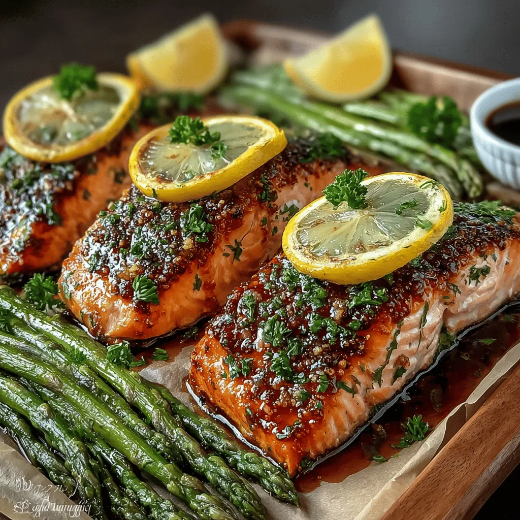 In the world of quick yet nutritious meals, the Lemon Zest Delight: Sheet Pan Salmon & Asparagus stands out as a vibrant option that captures the essence of fresh flavors and healthy eating. This recipe not only offers a delightful culinary experience but also emphasizes simplicity and convenience, making it perfect for busy weeknights or a relaxed weekend dinner. Featuring flaky salmon paired with tender asparagus, all infused with zesty lemon and aromatic herbs, this dish is sure to impress your family and friends while keeping your kitchen cleanup to a minimum.