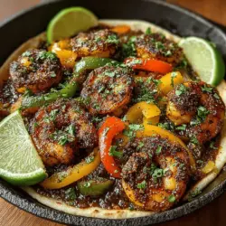 Sizzling Skillet Shrimp Fajitas
