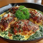 Delve into the world of culinary delights with our Garlic Lovers’ Creamy Spinach Chicken Skillet recipe. This dish is a celebration of flavors, combining the robust essence of garlic, a velvety creamy sauce, and succulent chicken, all beautifully enhanced by the vibrant freshness of spinach. Whether you are a seasoned chef or a kitchen novice, this recipe promises to impress with its simplicity and taste.