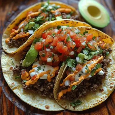Spicy Zesty Beef Tacos