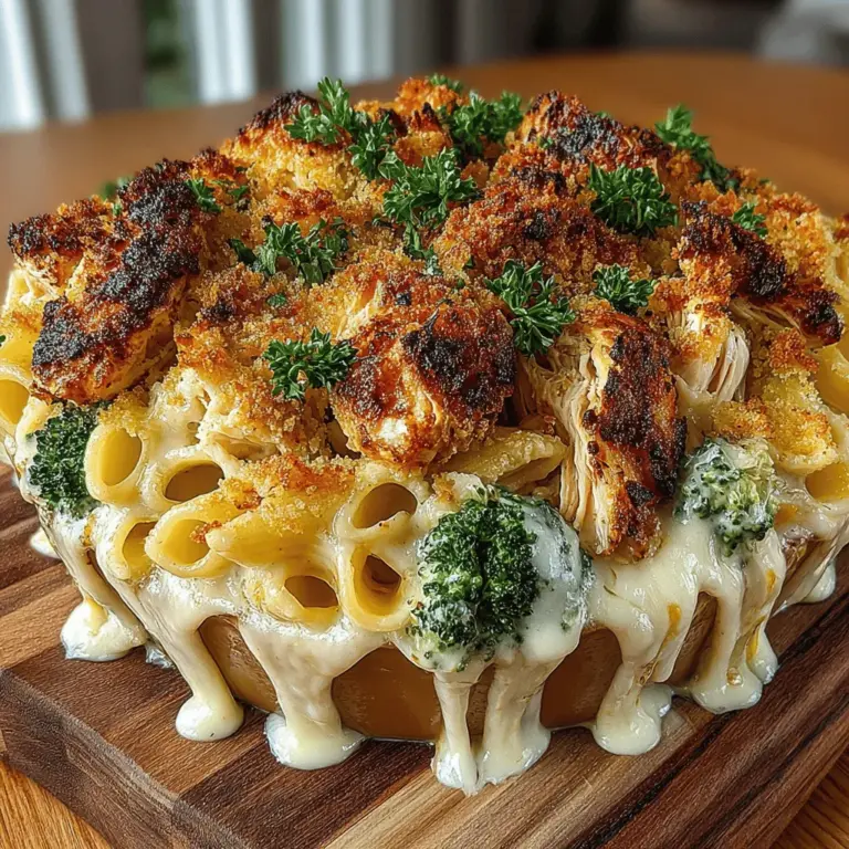 Discover the ultimate comfort food with our Creamy Chicken and Broccoli Pasta Bake. This delightful dish combines tender penne pasta, succulent chicken, and vibrant broccoli, all enveloped in a rich and creamy sauce. Perfect for family dinners or potlucks, this recipe is not only easy to prepare but also a guaranteed crowd-pleaser. With layers of flavor and texture, this pasta bake promises to satisfy your taste buds and fill your home with irresistible aromas. Let’s dive into the details of how to create this delicious meal that is sure to become a staple in your kitchen.
