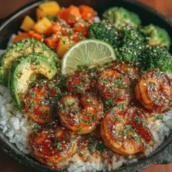 Sweet & Savory Honey Garlic Shrimp Bowls