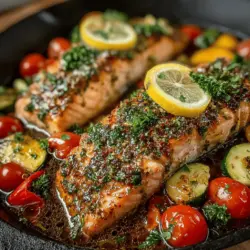 Zesty Lemon Garlic Salmon Delight: Cooking Instructions and Serving Suggestions