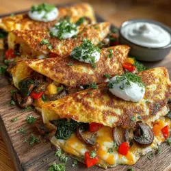 Cheesy Veggie Delight Quesadillas
