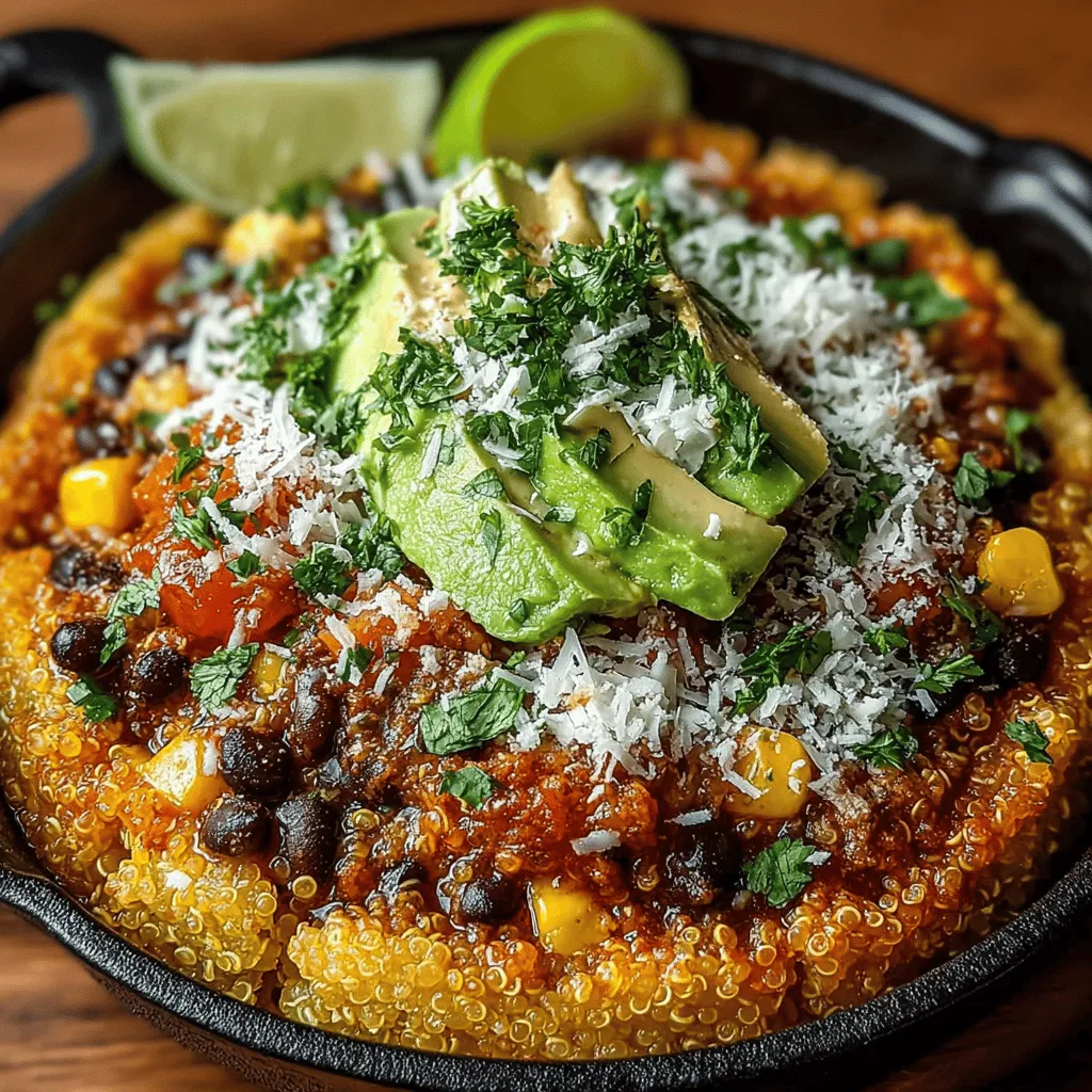 The One-Pan Taco Quinoa Fiesta is a delightful culinary creation that combines the zesty flavors of traditional tacos with the wholesome nutrition of quinoa. This recipe is designed to be both satisfying and uncomplicated, making it an ideal choice for busy weeknights or relaxed gatherings with friends and family. With the explosion of flavors and textures, this dish is not just a meal; it's a celebration of vibrant ingredients that nourish the body and please the palate.