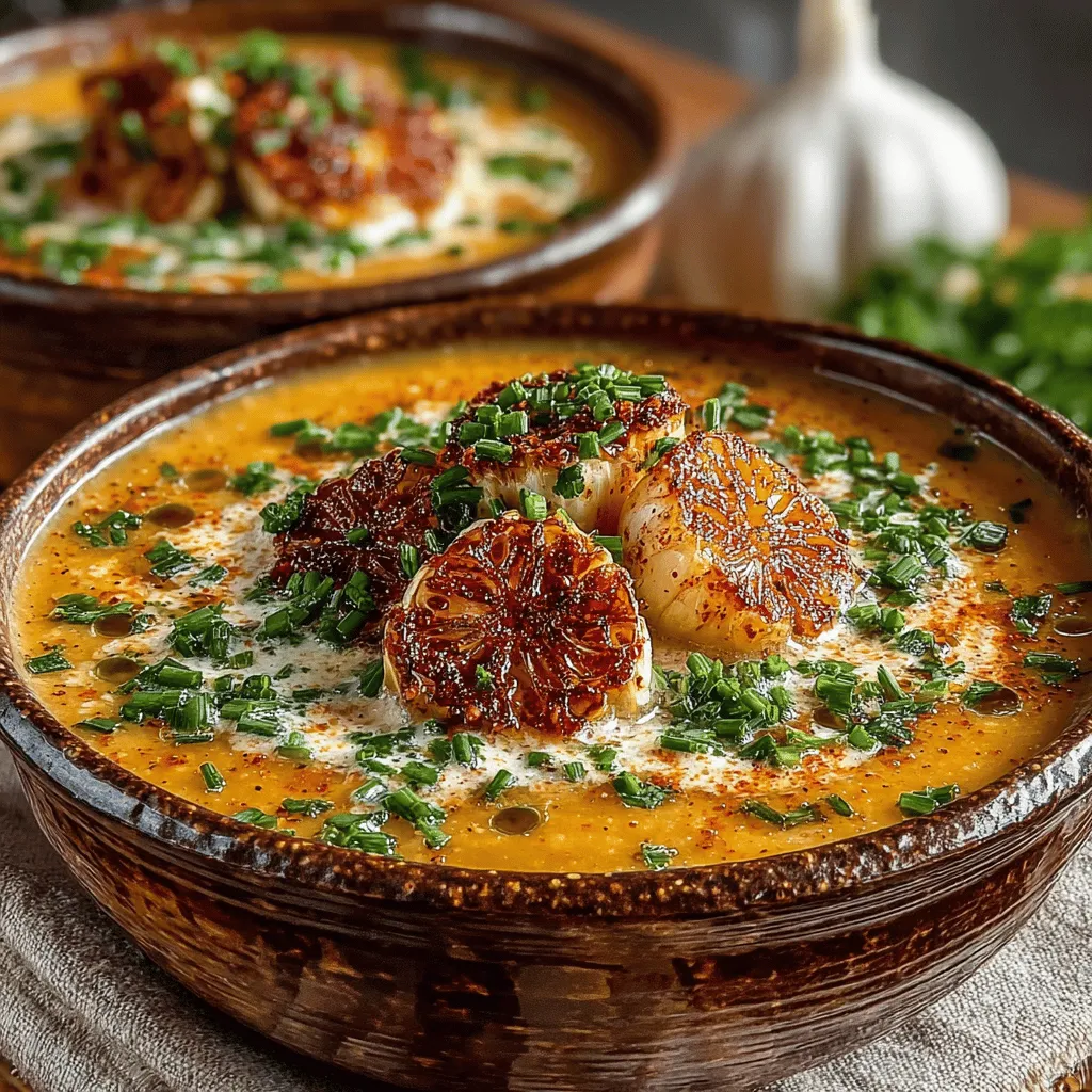Welcome to a culinary adventure that is designed to warm your heart and satisfy your taste buds! If you’re in search of comfort food that is not only rich in flavor but also incredibly easy to prepare, look no further than Creamy Roasted Garlic Potato Soup. This delightful dish is the epitome of cozy evenings spent at home, perfect for curling up on chilly nights. With its luscious, creamy texture and the aromatic depth provided by roasted garlic, this soup is sure to become a staple in your kitchen repertoire.