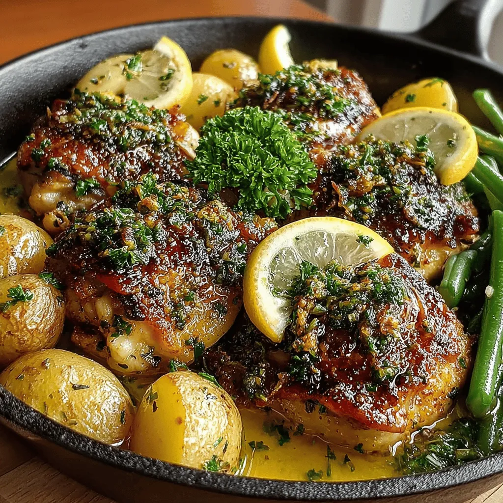 When it comes to weeknight dinners, the Zesty One-Pan Lemon Garlic Roasted Chicken Thighs stands out as a go-to recipe that balances flavor, convenience, and health. This dish encapsulates the essence of home cooking with its vibrant combination of zesty lemon and aromatic garlic, making it a delightful option for family dinners or meal prep. Not only does it tantalize the taste buds, but it also offers the practicality of being a one-pan meal—an appealing feature for anyone looking to simplify their cooking and cleanup process.