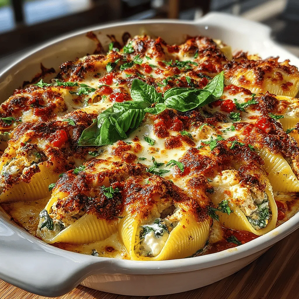 Delve into the comforting world of Italian cuisine with our delightful recipe for Cheesy Chicken and Spinach Stuffed Shells. This dish combines the rich flavors of creamy cheeses, tender chicken, and nutritious spinach, all enveloped in hearty jumbo pasta shells. The result is not just a meal, but a culinary experience that evokes warmth and satisfaction, making it perfect for family dinners or gatherings. This recipe not only satisfies the palate but also offers a nutritious edge, making it a favorite among health-conscious home cooks. In this article, we will explore the origins of stuffed pasta dishes, the nutritional benefits of the ingredients, and provide a step-by-step guide to creating this mouth-watering meal.