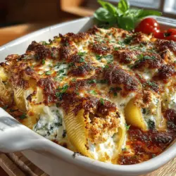 Cheesy Chicken and Spinach Stuffed Shells Recipe