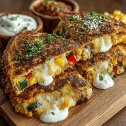 Cheesy Veggie Fiesta Quesadillas