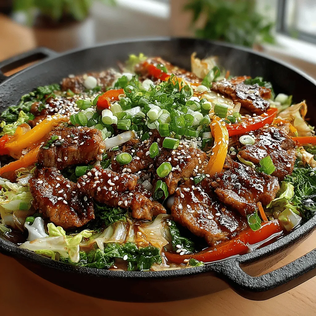 When it comes to quick, flavorful meals, few dishes can rival the Sizzling Savory Pork & Cabbage Stir Fry. This tantalizing dish marries the succulent tenderness of pork with the crisp freshness of cabbage, creating a delightful symphony of textures and tastes that is both satisfying and nutritious. The beauty of stir fry meals lies in their ability to deliver vibrant flavors in a matter of minutes, making them a go-to option for busy weeknight dinners or an impressive yet simple dish for entertaining guests.