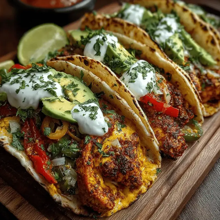 Step into the colorful world of Fiesta Flavor Chicken Fajitas, where every bite bursts with vibrant flavors and delightful textures. This dish is more than just a meal; it’s an experience that brings people together. Whether you're hosting a lively gathering, enjoying a family dinner, or simply looking for a fun weeknight meal, chicken fajitas promise to elevate your dining experience with ease and excitement. The beauty of fajitas lies in their incredible versatility; they can be customized to suit various tastes and preferences, making them a beloved choice for many home cooks.