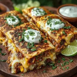 Smoky BBQ Chicken & Sweet Corn Quesadillas: A Flavorful Delight
