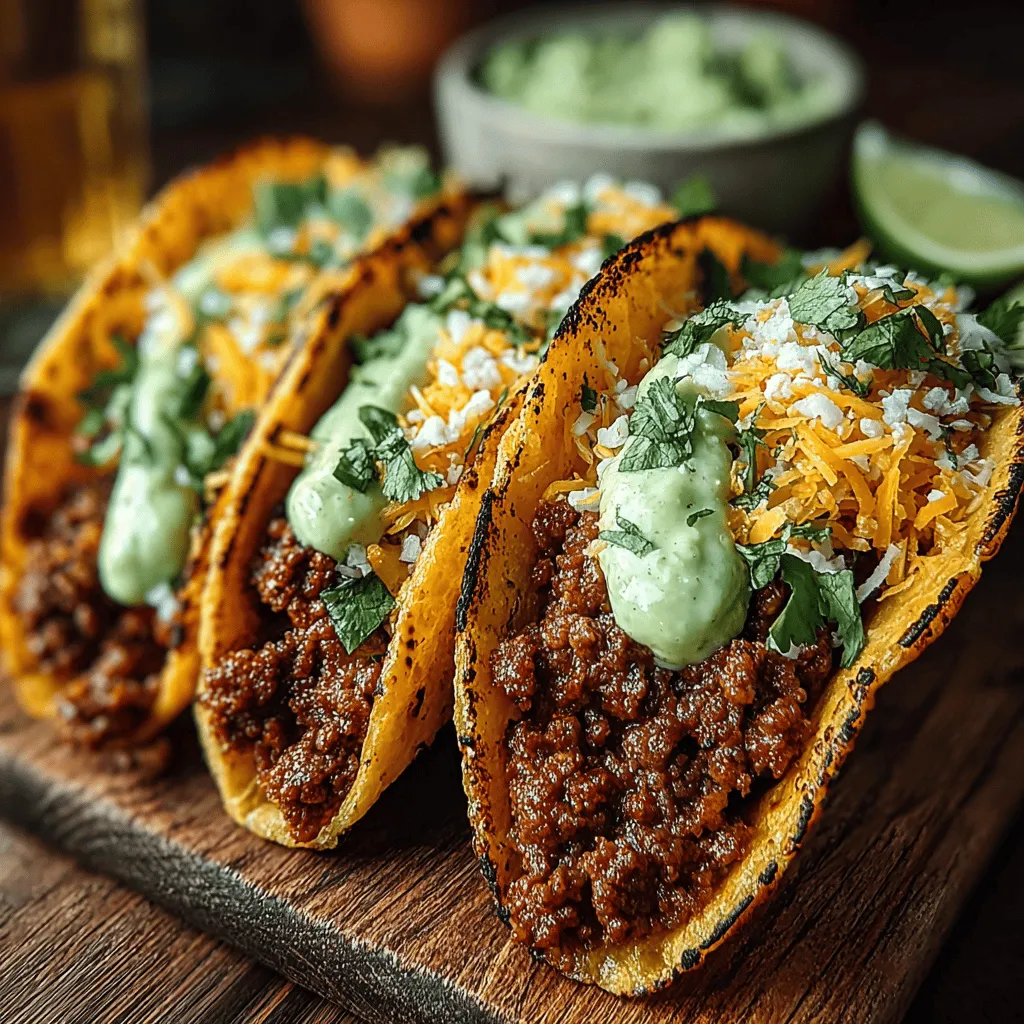 Tacos are undeniably one of the most beloved dishes around the world, celebrated for their versatility and ease of preparation. Whether you're looking for a quick weeknight dinner or planning a casual gathering with friends, tacos can be tailored to suit any occasion. Among the myriad of taco recipes, Zesty Quick Beef Tacos with Avocado Lime Sauce stand out for their vibrant flavors and satisfying textures. This recipe offers a delightful balance of savory, zesty, and creamy elements that are sure to please any palate.